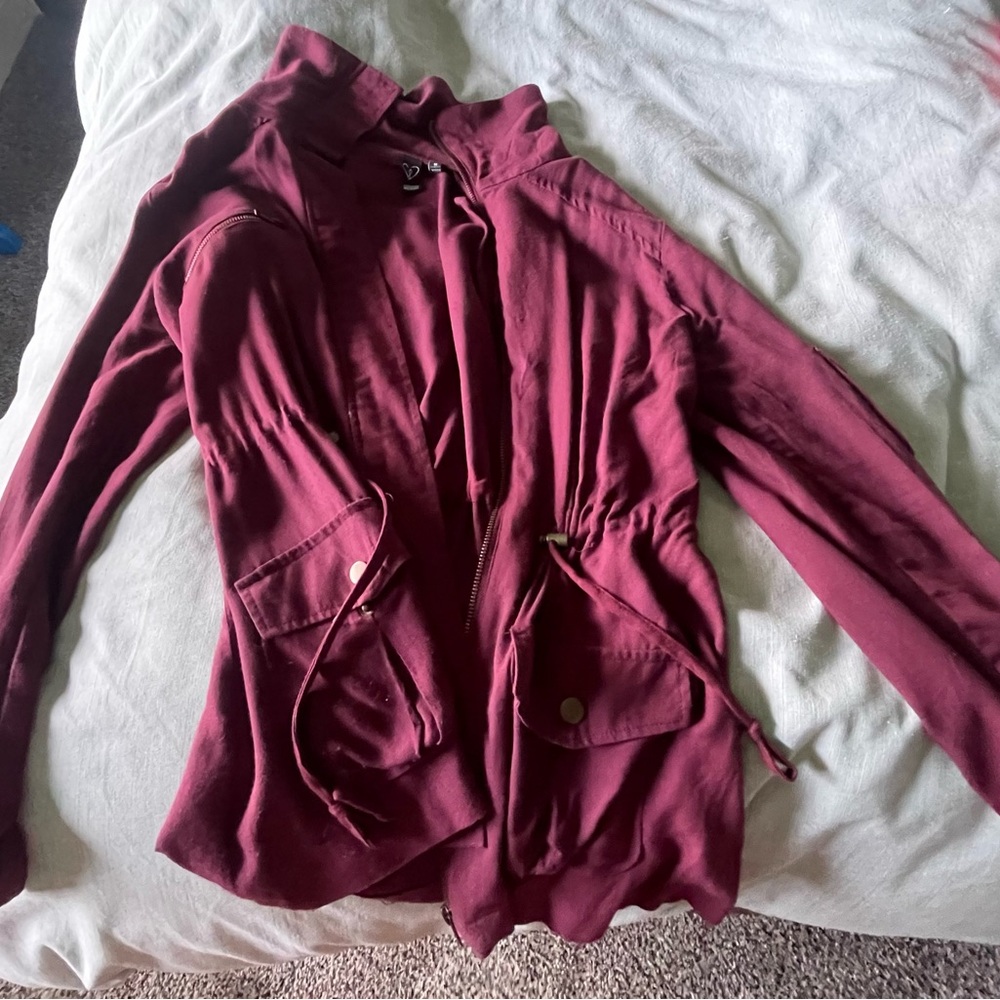 H&M Red Blouse Elegant Top